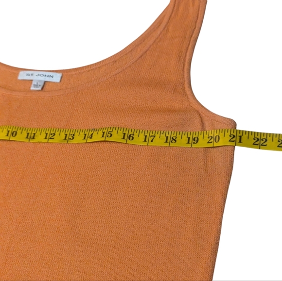 St. John Scoop Neck Knit Tank Large Santana Knit Old Money Quiet Luxury Resort - Picture 6 of 6